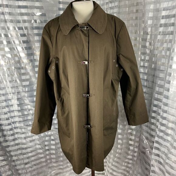 Vintage Dennis Basso Brown Collared Coat - Picture 1 of 5